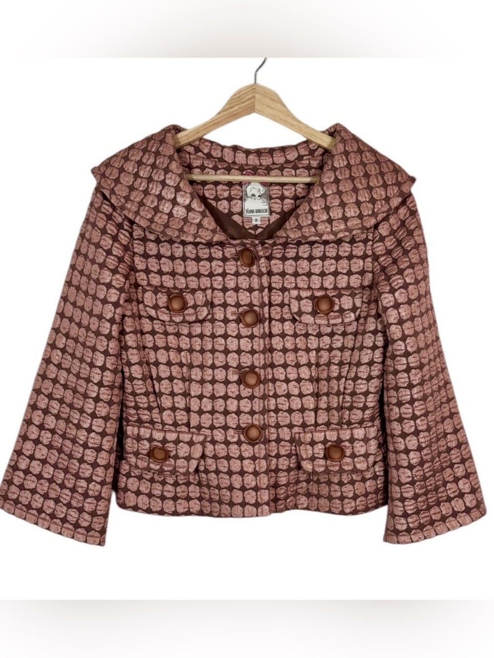 Yoana Baraschi Vintage Shawl Collar Jacket size 8